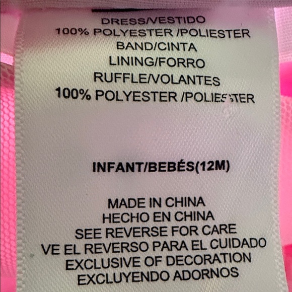 Jessica Ann Pink Baby Dress Infant 12 months - Picture 10 of 10